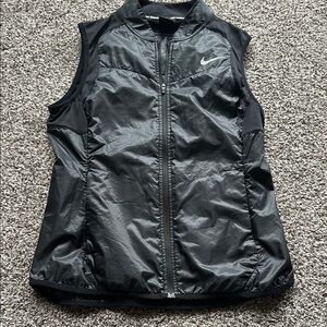 Women's Black Sleeveless Jacket